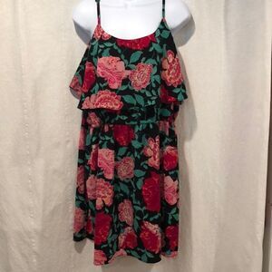 Elle Ruffle Floral Tank Top Dress size XL